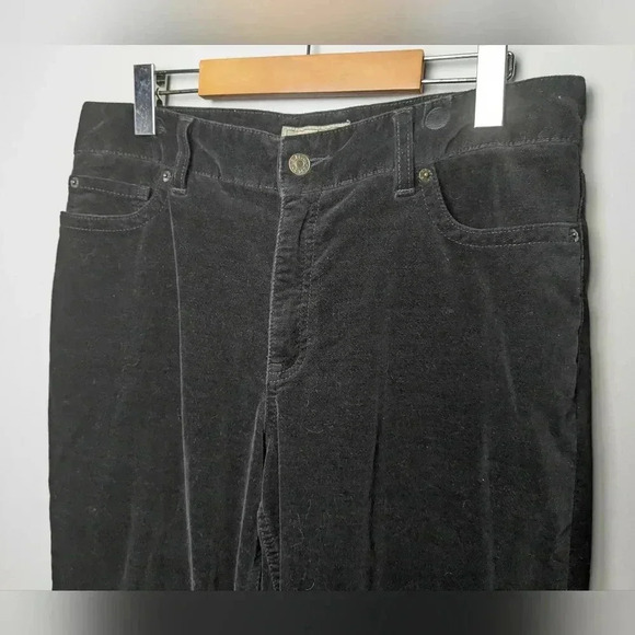L.L BEAN Vintage Black Velvet pants for women  no size (looks like a 10-12) - Picture 2 of 11